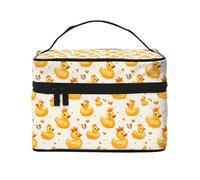 Crown - Bolsa organizadora de maquillaje con estampado de pato para mujer, bolsa organizadora de maquillaje grande para viaje