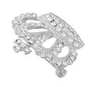 Crown Clothes Brooches and Women's Crowns for Women Coat Wedding Favor Rhinestone Brooch Pin Queen Pins Zinc Alloy Silver