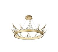 Crown Crystal Chandelier Living Room Luxury 's Home Master Bedroom Lamp Lighting Illuminate Ceiling Light (C 3 Colors)