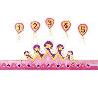 Crown Kinderkrone with German Birthday Number 1 's Birthday Cr (Importación USA)