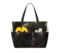 Crown Of Thornsprint - Bolsa de viaje de playa de gran capacidad, con cremallera y bolsillos para viajes, vacaciones, gimnasio