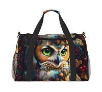Crown Owl - Bolsa de viaje resistente al agua, compacta para deportes, gimnasio y fin de semana para hombres y mujeres