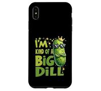 Crown Pickle Lover I'm Kind of BigDill Snack Pepino Carcasa para iPhone XS MAX
