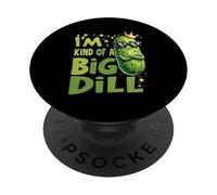 Crown Pickle Lover I'm Kind of BigDill Snack Pepino PopSockets PopGrip Adhesivo