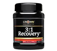 Crown Sport Nutrition 3:1 Recovery+, recuperador muscular con aislado de proteína Whey. Rápida asimilación y alto contenido en aminoácidos (Bote de 750g, Frutos Rojos)