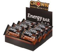 Crown Sport Nutrition Energy Bar 2.0 | Barrita Energética con 35% Avena sin Gluten + 22% Pasta de Dátil | Sin Aceite de Palma | Alta Digestibilidad | Caja 12 x 60 g | Vegana según sabor
