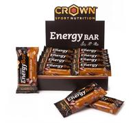 Crown Sport Nutrition Energy Bar 2.0 | Barrita Energética con 35% Avena sin Gluten + 22% Pasta de Dátil | Sin Aceite de Palma | Alta Digestibilidad | Caja 12 x 60 g | Vegana según sabor