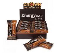 Crown Sport Nutrition Energy Bar 2.0 Chocolate Salado | Caja 12 x 60 g | Barritas Energéticas Ciclismo Sin Gluten | Avena y Pasta de Dátil | 338 mg Sodio | Sin Aceite de Palma