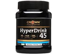 Crown Sport Nutrition HyperDrink 45 | Bebida Isotónica con 45 g de Carbohidratos en Ratio 1:0,8 (Maltodextrina:Fructosa) + Sodio | Sin sabor, alta pureza | Vegano