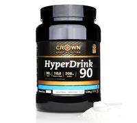 Crown Sport Nutrition HyperDrink 90 | Bebida Alta Carbohidratos 90 g en 500 ml y Sodio | Polvo Bote 1490 g 16 Tomas | Maltodextrina Fructosa Ratio 1:0,8 y Sal Marina | Sin Aditivos Sin Sabor