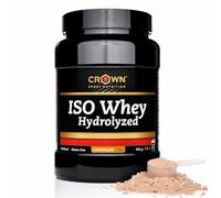 Crown Sport Nutrition ISO Whey Hydrolyzed Chocolate | Proteína Hidrolizada Optipep® 90 | > 87% Proteína Aislada Sin Lactosa | BCAA y Glutamina | 918 g 34 tomas | Informed Sport