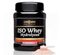 Crown Sport Nutrition ISO Whey Hydrolyzed Fresa| Proteína Hidrolizada Optipep® 90 | > 87% Proteína Aislada Sin Lactosa | BCAA y Glutamina | 918 g 34 tomas | Informed Sport