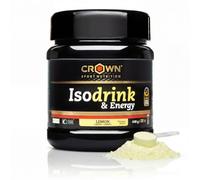 Crown Sport Nutrition Isodrink & Energy | Bebida Isotónica en Polvo con Electrolitos | Sales Minerales, BCAA y Carbohidratos | Sabor Limón | Bote 640 g | Informed Sport