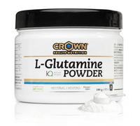 Crown Sport Nutrition L-Glutamine Powder Kyowa® | L-Glutamina en Polvo ≥99% Pureza | Recuperación, Inmunidad y Salud Intestinal | Sin Alérgenos | Bote 240 g | Informed Sport