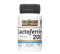 Crown Sport Nutrition Lactoferrin 200 Natraferrin® | 200 mg Lactoferrina ≥95% Pureza | Metabolismo del Hierro, Sistema Inmunológico y Recuperación Muscular | Sin Lactosa | 60 Cápsulas | Informed-Sport