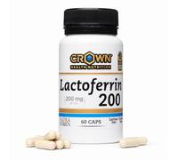 Crown Sport Nutrition Lactoferrin 200 Natraferrin® | Lactoferrina ≥95% Pureza | Suplemento de Hierro y Ferritina | Sin Lactosa | 60 Cápsulas | Informed Sport