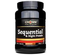 Crown Sport Nutrition Sequential & Night Protein | Proteína de Leche con 3 Fases de absorción (Hidrolizado de aislado Whey (Optipep® 90), Concentrado de Whey y Caseína Micelar)