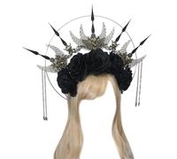 Crown Sungoddess - Diadema con corona, Ts 6 6 Bronze Black, Talla única