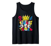 Crowned Queen Double Peace Retro Pop - Letrero de Arte gráfico Real Camiseta sin Mangas