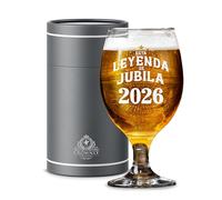 CROWNLY CRYSTAL Copa Cerveza Jubilación 2026 Hombre Esta Leyenda Se Jubila 2026 Regalo Personalizado Abuelo Papá Compañero Detalle Jubilación Brindis Elegante Copa Para Cerveza Recuerdo Especial