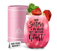 CROWNLY CRYSTAL® Regalo Copas De Vino Personalizados Para Amigas Amiga Regalos Navidad Originales Cumpleaños