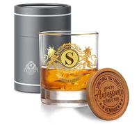 CROWNLY CRYSTAL® Regalos Adolescentes Copas Personalizadas Regalos Originales Para Hombre Vaso Whisky Regalo Original Regalos Personalizados Regalos Para Hombres Regalos Para Abuelos (S)