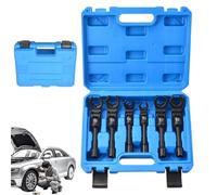 Crows - Set de herramientas de fútbol, flexible, crowfoot crowfoot crowfot, crowfoot de acero cromado, vanadium Tools, flexible Wrench Set For Tight Spaces, Crowfoot Wrench Set For Hydraulic Fittings