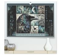 Crows. Shades of the Unseen. Art. (High Quality Premium Wall Calendar 2026 DIN A2 landscape),CALVENDO 12 Month Wall Calendar: Crows in art, portrayals of soul and expression.