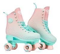 Croxer - Patines para niñas, niños, Adultos y niños - Patines de Ruedas - Diseño Retro de los años 70 - Rodamientos ABEC-7, Ruedas de Goma - Sprinkly, 39-42 (25-26,5 cm)