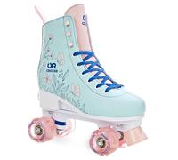 Croxer - Patines para niñas, niños, Adultos y niños - Patines de Ruedas - Diseño Retro de los años 70 - Rodamientos ABEC-7, Ruedas de Goma - Amara, 35-38 (22,5-24 cm)