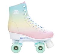 Croxer - Patines para niñas, niños, Quad, Patines para Adultos, niños - Patines con Ruedas - Diseño Retro años 70 - Rodamientos ABEC-7, Ruedas de PU - Alessa Rainbow, 38 (24 cm)