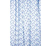 Croydex AE543424 - Cortina de Ducha de PVC con diseño de Mosaico (1,8 x 1,8 m), Color Azul