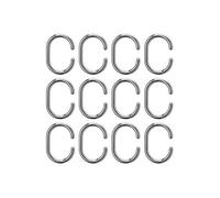 Croydex - Anillas para Cortina de Ducha (12 Unidades), Color Cromado