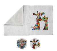 Croydex Art by Steven Brown Francie & Josie Alfombra de baño, Parte Trasera Antideslizante, Apliques