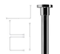 Croydex - Barra telescpica para cortina de ducha, color cromo