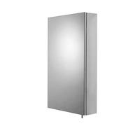 Croydex Colorado - Armario con Espejo de baño de una Sola Puerta, Estante de Cristal Ajustable, Armario de Pared de baño con Puerta de Espejo, diseñado para Espacios pequeños, premontado y Todos los