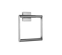 Croydex Flexi-Fix Chester - Toallero de Anilla (Metal, 168 x 153 x 58 mm), Color Plateado