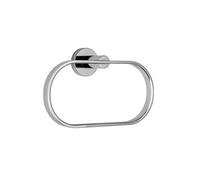 Croydex Flexi-Fix Metra toallero de Anilla, Cromado | Montaje en pared, no requiere taladro, tu elección para atornillar o pegar con soportes Flexi-Fix, diseño moderno