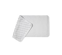 Croydex Hygiene-n-Clean - Alfombrilla de Goma para Ducha (antibacteriana, tamaño Grande, 37 x 90 cm), Color Blanco