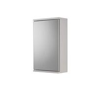 Croydex Simplicity - Armario esquinero de 1 Puerta con Espejo (para Montar uno Mismo), Color Blanco