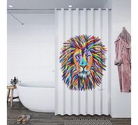Croydex Steven Brown Lewis McZoo Cortina de Ducha, Multicolor, 1800 x 1800 cm