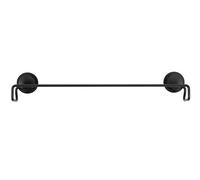Croydex Stick 'n' Lock - Toallero Autoadhesivo Negro, solución de Almacenamiento de Toallas sin óxido para baño, Almohadilla Adhesiva Que se adhiere a la mayoría de Superficies, Todos los Accesorios