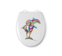 Croydex WL604222H Hannah McWave Asiento de inodoro, blanco/multicolor