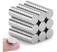 Crozgan 100 imanes de 10 x 3 mm N-52 imanes de disco de neod-imio para nevera, tablero de agujas, manualidades, fotos, pared
