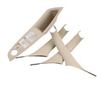 CRRYUQWWM 4 Unids/set Manija De Puerta Interior De Coche Panel Cubierta Embellecedora De Tirar Protector LHD Para Serie 5 F10 F18 F11 2011-2016 2017(Cream White)