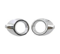 CRRYUQWWM Cubremarco Faro Antiniebra 2 Piezas/par De Molduras Cromadas For Parachoques Delantero Coche Luz Antiniebla Marco De Lámpara Cubierta Envolvente para F&ORD para Fiesta 2008-2012