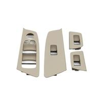 CRRYUQWWM Embellecedor del panel de botones del interruptor de elevación de la ventana de la puerta para Serie 5 G30 G31 F90 525i 530i 540i LHD (Oyster 4pcs set)
