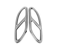 CRRYUQWWM Embellecedor Tubo Escape Acero para Mercedes para Benz GLC A B C E Class X253 W205 Coupe W213 W176 W177 W246 Marco De Cuello De Cola 2 Piezas(Shiny Silver)