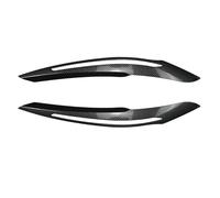 CRRYUQWWM Para Serie 1 F20 F21 Pre 2011-2014 LCI Cubierta La Tapa Ojo La Lámpara Delantera Negra Decoración 2 Piezas Tapa Las Cejas Del Faro Embellecedor(Carbon Fiber look)