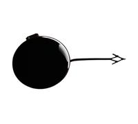 CRRYUQWWM Tapa del Gancho De Remolque del Parachoques Delantero Derecho (Lado del Pasajero) para A6 2012-2015(Black)
